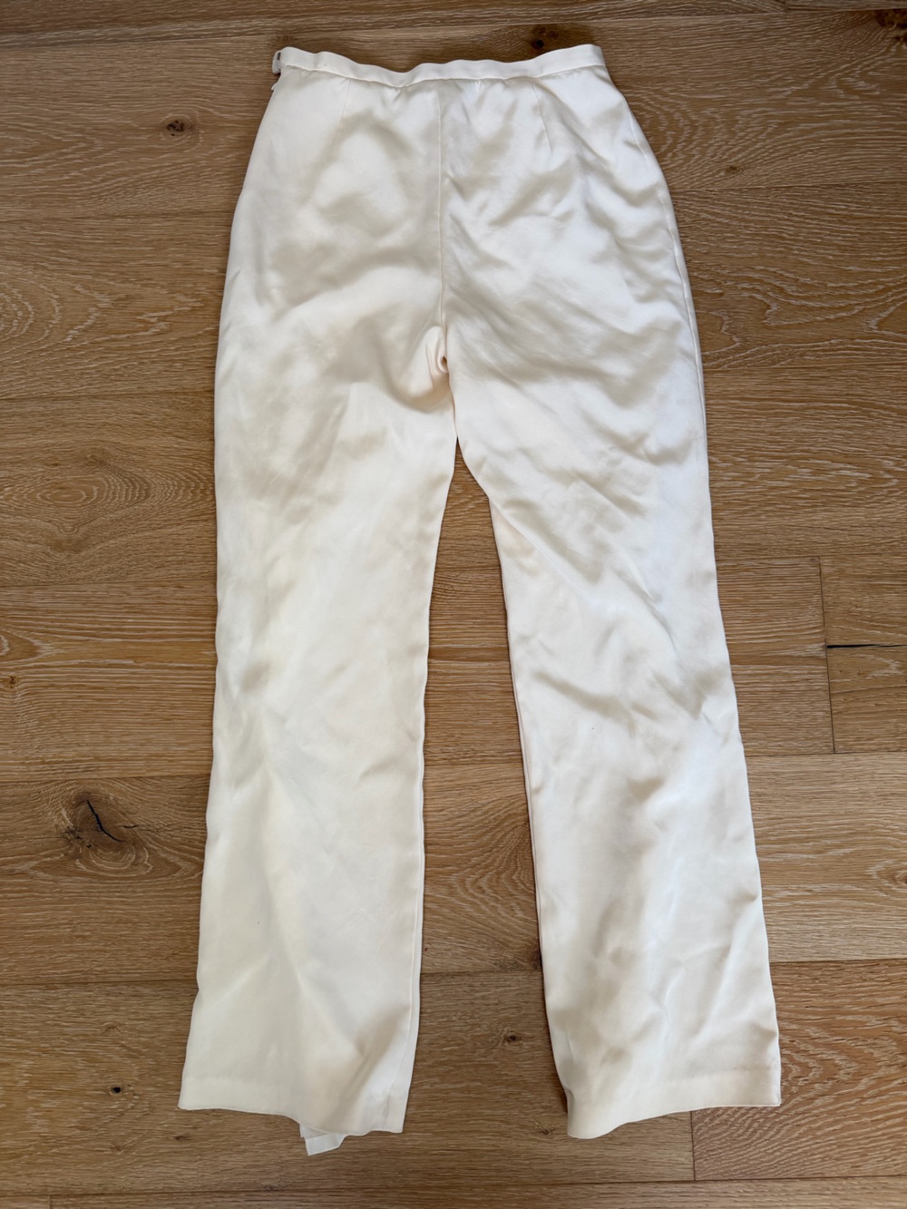 Lafayette 148 • Cream Silk Pants - Picture 9 of 10